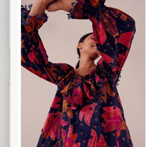 FARM RIO Patchwork Banana Blouse Size XS - Picture 6 of 11